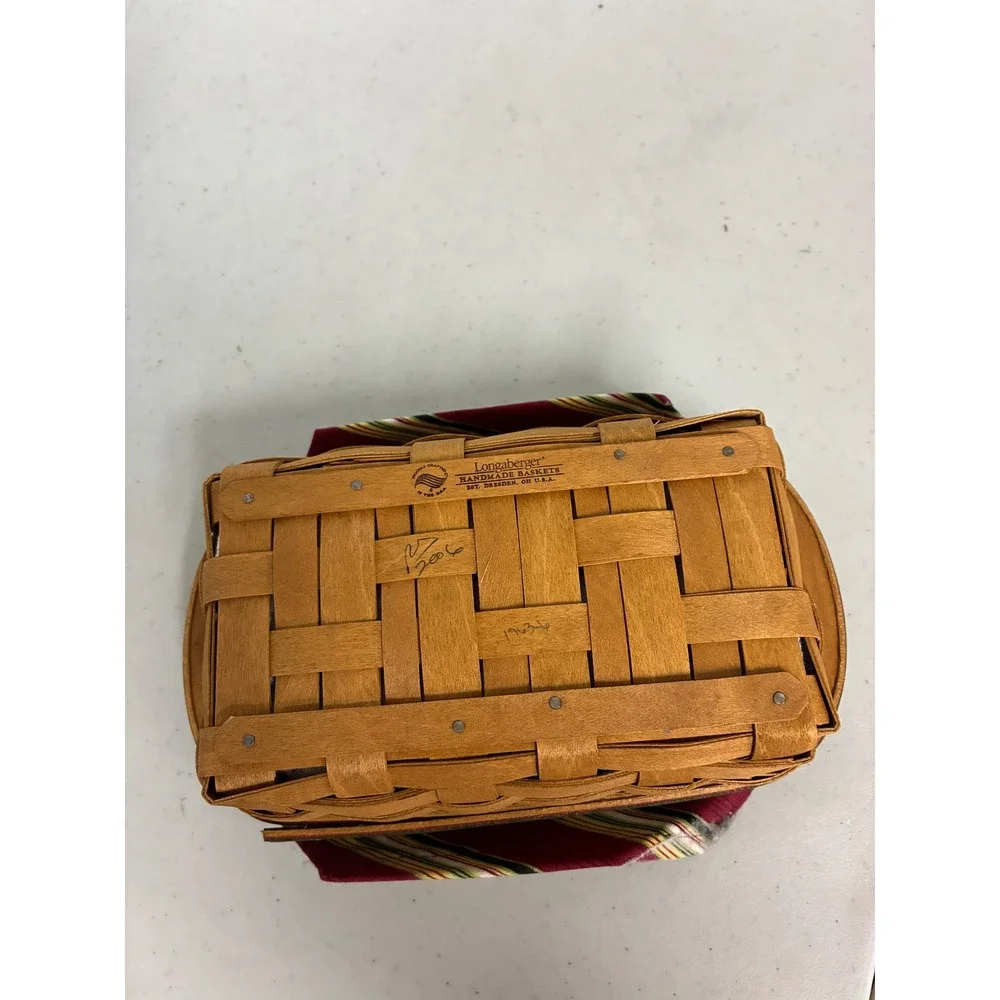 Longaberger‎ 2006 Christmas Collection Little Joy Basket Pottery Liner Protector